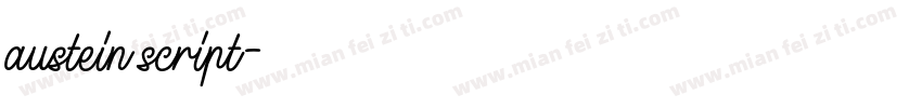 austein script字体转换